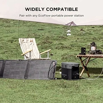 EcoFlow 110W Portable Solar Panel - Efficient & Waterproof