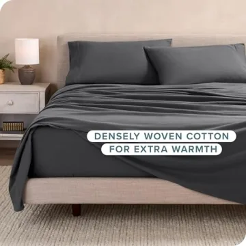 Queen Flannel Sheet Set 100% Cotton Velvety Soft Hypoallergenic