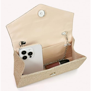 Elegant Sparkly Bow Clutch Purse for Glamorous Nights