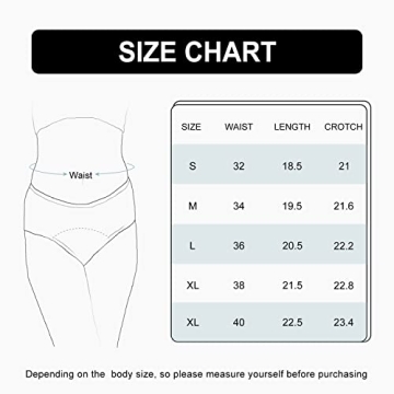 SHARICCA Women Postpartum Period Thongs 4 Layers Leakproof Underwear Panties for teen ladies 3 Pack (Beige 3pack, S)