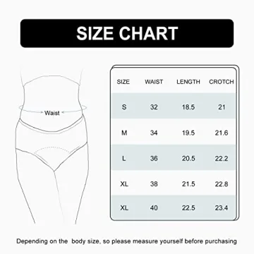 SHARICCA Women Postpartum Period Thongs 4 Layers Leakproof Underwear Panties for teen ladies 3 Pack (Beige 3pack, S)