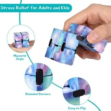 24 Pack Mini Sensory Toy Cubes for Stress Relief
