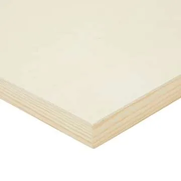 Bright Creations 6 Pack Unfinished Square Wood Panels, 12x12 Wood Canvas Boards for Painting, Cradled Panels for Crafts - Wooden Canvas