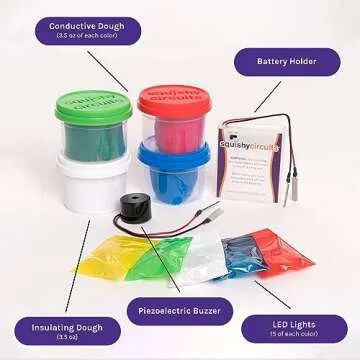 Standard Squishy Circuits Kit - Explore Electrical Circuits with Play Dough - STEM Science Kits for ...