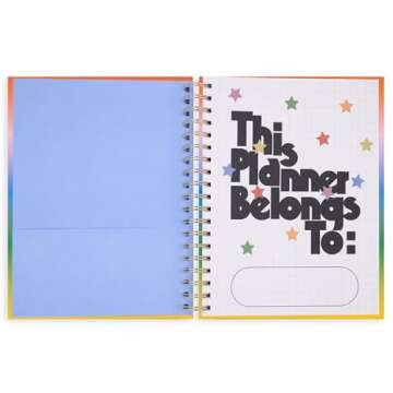 ban.do Daily Planner 2024-25, Large Weekly Planner Dated August 2024 - December 2025, Hardcover Spiral Planner with Monthly Calendar, Stickers, & Pockets (Only the Good Stuff)