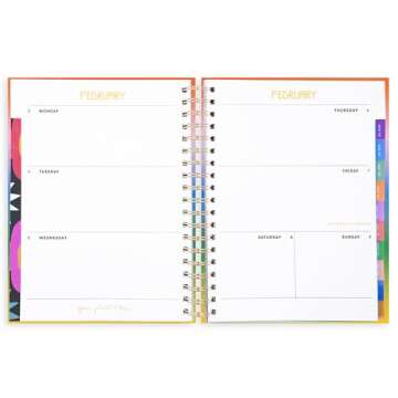 ban.do Daily Planner 2024-25, Large Weekly Planner Dated August 2024 - December 2025, Hardcover Spiral Planner with Monthly Calendar, Stickers, & Pockets (Only the Good Stuff)