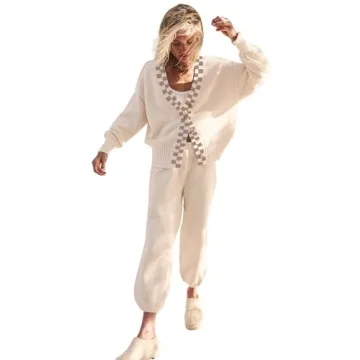 SAUKOLE Women’s Two Piece Sweater Set - Cozy and Stylish