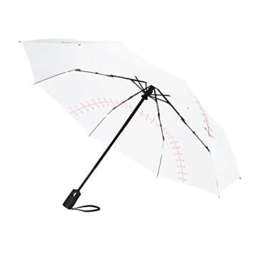 Ballpark Elite Baseball Umbrella | Portable with Automatic Open Close | Collapsible Travel Sports Umbrella