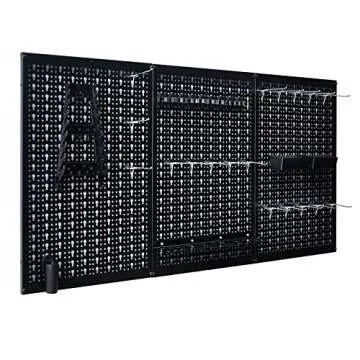 Ultrawall Peg Board Wall Organizer 4 ft. Metal Pegboard Garage Wall Pegboard Tool Storage Kit with Accessories for Garage, 45pcs