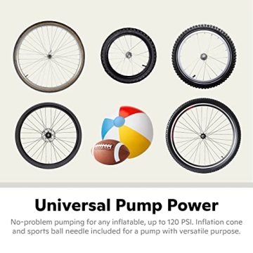  Schwinn Air Center Plus Floor Bike Pump - 120 PSI Max