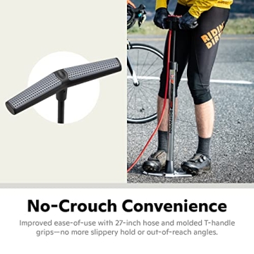  Schwinn Air Center Plus Floor Bike Pump - 120 PSI Max