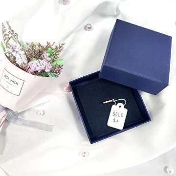 200 White Price Display Tags for Jewelry & Clothing