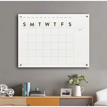 Parisloft Reusable Acrylic Wall Calendar for Home Office