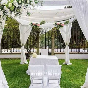 Sntieecr 2 Pack 14 Inch Large Metal Floral Hoop Wreath Macrame Gold Craft Hoop Rings for Making Home Decorations, Wedding Wreath Decor, Dream Catcher and DIY Wall Hanging Crafts