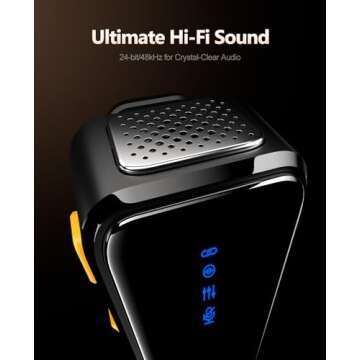 Rythflo Wireless Lavalier Microphone with AI Noise Reduction