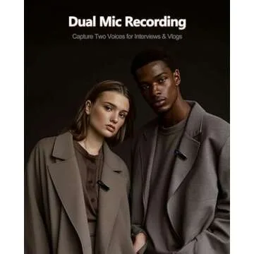 Rythflo Wireless Lavalier Microphone with AI Noise Reduction