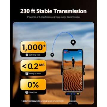 Rythflo Wireless Lavalier Microphone with AI Noise Reduction