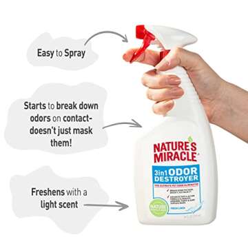 Nature's Miracle 3-in-1 Pet Odor Eliminator 24 oz