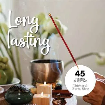 Potent Dragons Blood Incense Sticks - (40+Sticks, 9 inch) Thick Natural Resin Incense, Clean Charcoal Free | Sweet Spicy & Ambery Smelling Protection Incense (Sangre de Grado) (Burn Time 45+ Mins)