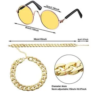 7 Piece Pet Sunglasses Set for Cats and Dogs