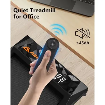 Compact Under Desk Treadmill with Manual Incline 4-in-1