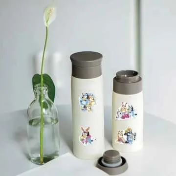 100 Cartoon Stickers Colorful Aesthetic VSCO Vinyl/PVC Waterproof Decals for Water Bottle, Phone, Case, Laptop, Skateboard, Gift for Kids, Teens, Boys and Girls (Blue 100)