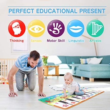 WOSTOO Piano Mat for Kids - Musical Fun and Learning