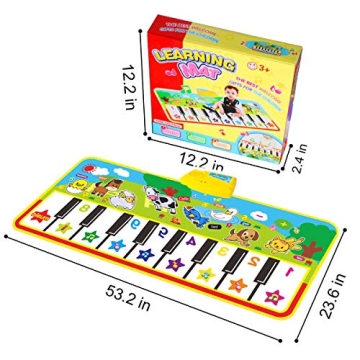 WOSTOO Piano Mat for Kids - Musical Fun and Learning