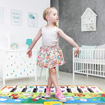 WOSTOO Piano Mat for Kids - Musical Fun and Learning