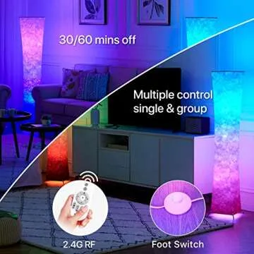 Chiphy RGB LED Floor Lamp with Adjustable Brightness