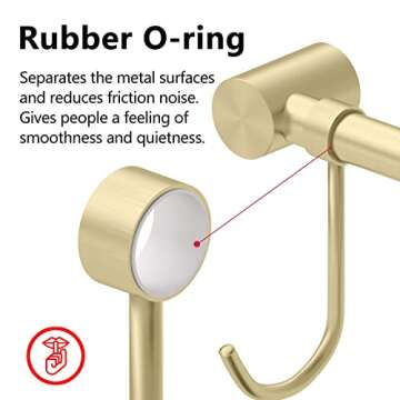 OKEPOO Kitchen Hanging Racks 304 Stainless Steel 20 Inch Rail Utensil Storage Hanger with 10 Pcs Noi...