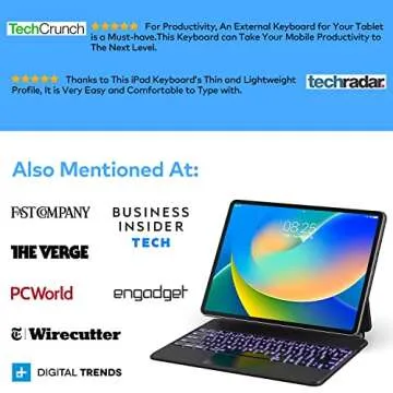 Keyboard Case for iPad Air 11-inch (M2) & iPad Pro 11 inch (1st/2nd/3rd/4th Generation) – Magic-Style Magnetic Keyboard Case with Multi-Touch Trackpad Compatible with 10.9” iPad Air 4th/5th Gen.