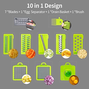 T-GOGO Pro Vegetable Chopper: 10-in-1 Kitchen Tool