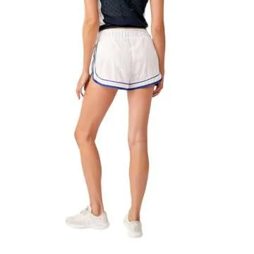 Free People Stylish High-Rise Varsity Blues Shorts for Women