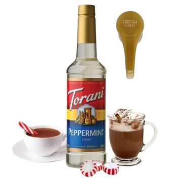 Torani Peppermint Syrup 25.4oz Barista-Grade Coffee Enhancer