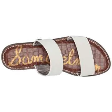 Sam Edelman Womens Gala White Slides 7.5 W