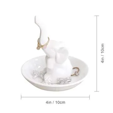 PUDDING CABIN Elephant Ring Holder - Perfect Gift for Women