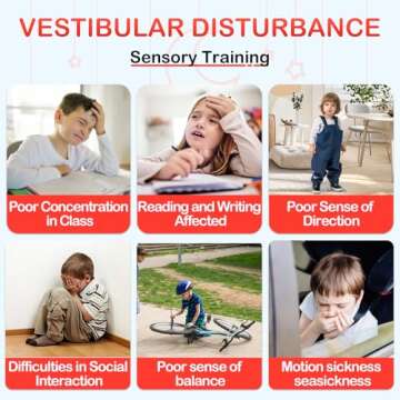 Ackweng Kids Swivel Chair - Sensory Spinning Chair for Kids