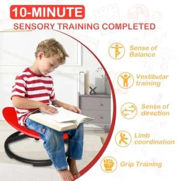 Ackweng Kids Swivel Chair - Sensory Spinning Chair for Kids