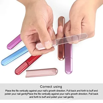 MiDenso Glass Nail File - Travel-Friendly Nail Buffer