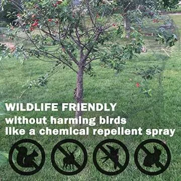 Bird Netting, 7.5x100FT Garden Netting for Fruit Trees Plants Strawberry Blueberry Bush Protection Anti Birds, Deers, Squirrels and Other Animals