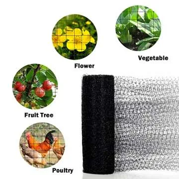 Bird Netting, 7.5x100FT Garden Netting for Fruit Trees Plants Strawberry Blueberry Bush Protection Anti Birds, Deers, Squirrels and Other Animals