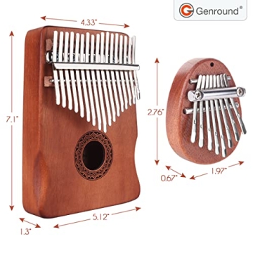 Genround Kalimba Bundle with 17 Keys & 8 Keys Set