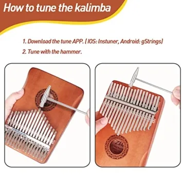 Genround Kalimba Bundle with 17 Keys & 8 Keys Set