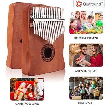 Genround Kalimba Bundle with 17 Keys & 8 Keys Set