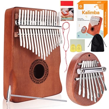Genround Kalimba Bundle with 17 Keys & 8 Keys Set
