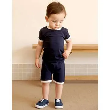 VAENAIT BABY Short Summer Pajamas Set for Infants 2pcs