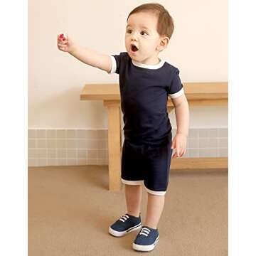 VAENAIT BABY Short Summer Pajamas Set for Infants 2pcs