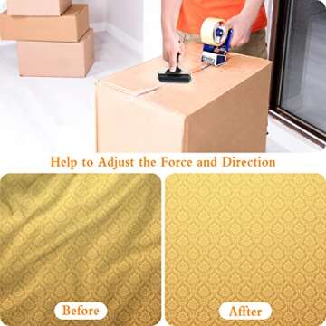 Aipaide 2 Pcs Rubber Glue Roller for Construction Tools, Printmaking, Ink Paint Block Stamping Brayers 3.8 and 2.2 Inch, Black