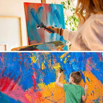 Aipaide 2 Pcs Rubber Glue Roller for Construction Tools, Printmaking, Ink Paint Block Stamping Brayers 3.8 and 2.2 Inch, Black